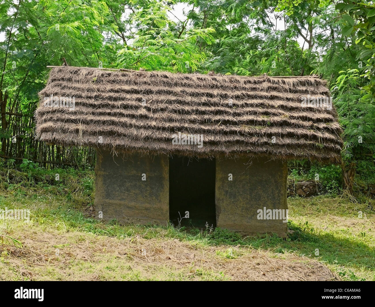 Wohnung der Toda Stamm, Nilgiri, Tamil Nadu, Indien Stockfoto