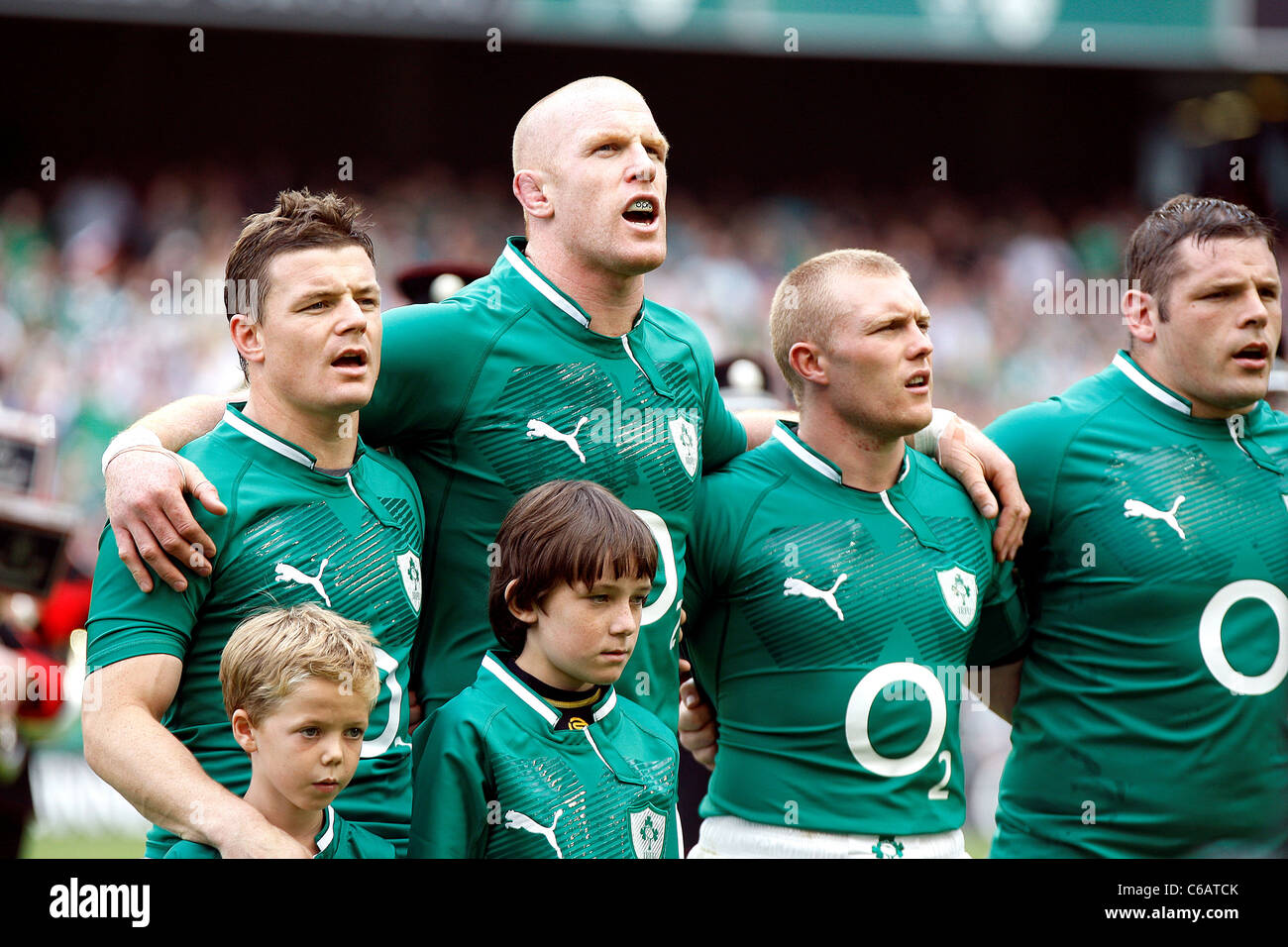 Irischer Rugby-team Stockfoto