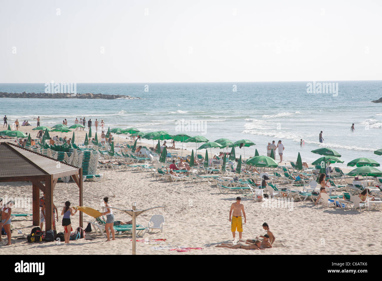 Strand, Tel Aviv, Israel Stockfoto
