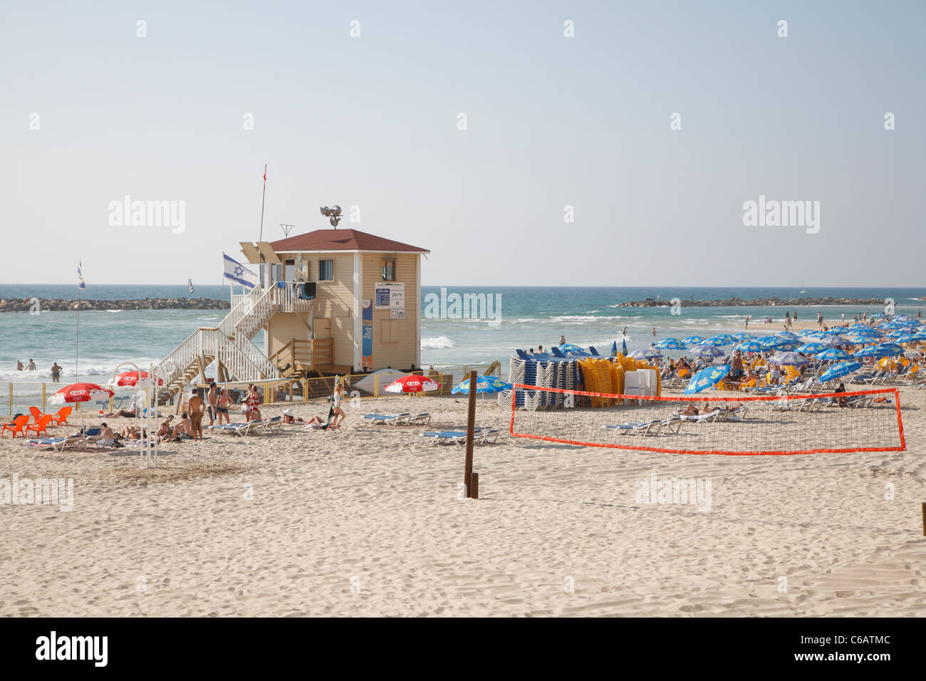 Strand, Tel Aviv, Israel Stockfoto