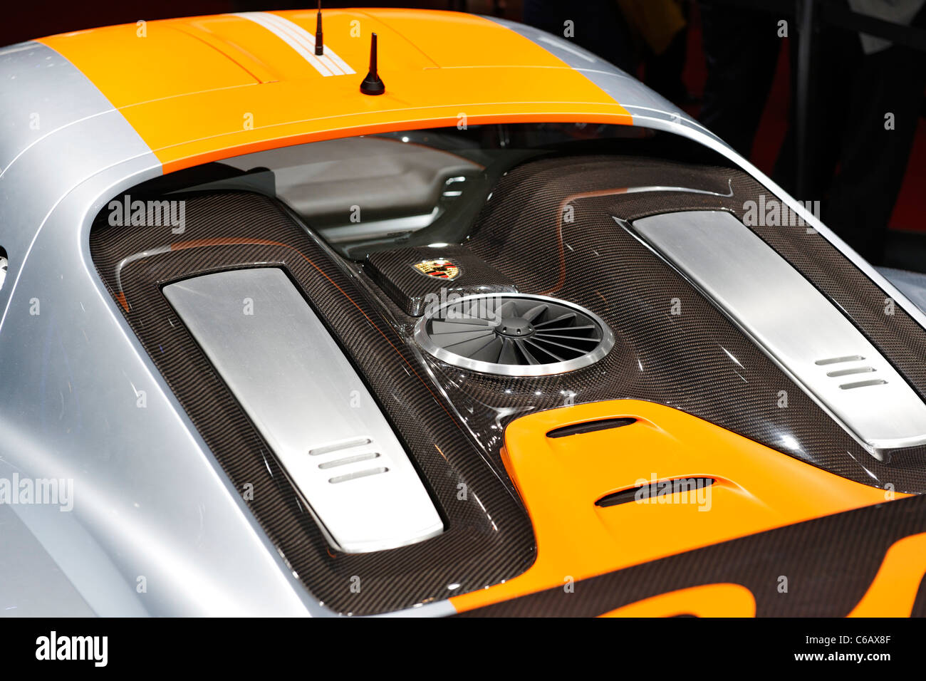 Porsche 918 RSR Spyder Hybrid, International Motor Show Genf 2011, Genf, Schweiz, Europa Stockfoto