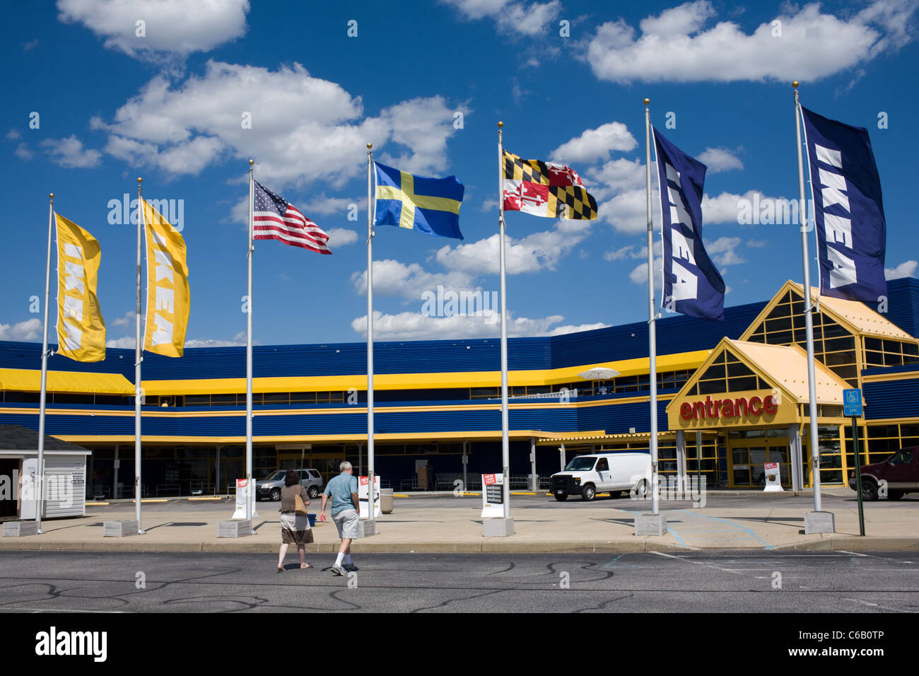IKEA Einrichtungshaus in der Nähe von Baltimore, Maryland, USA Stockfoto