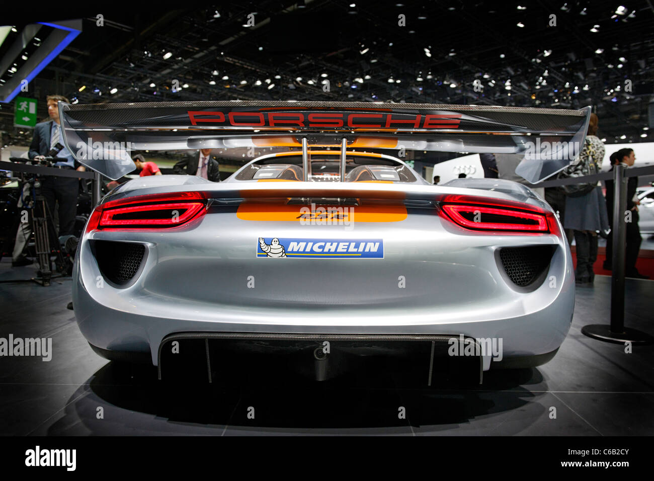 Porsche 918 RSR Spyder Hybrid, International Motor Show Genf 2011, Genf, Schweiz, Europa Stockfoto