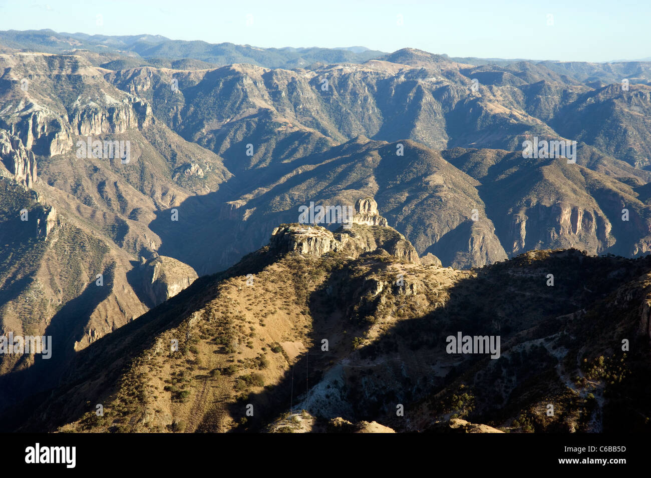 Blick auf Kupfer Canyon Stockfoto
