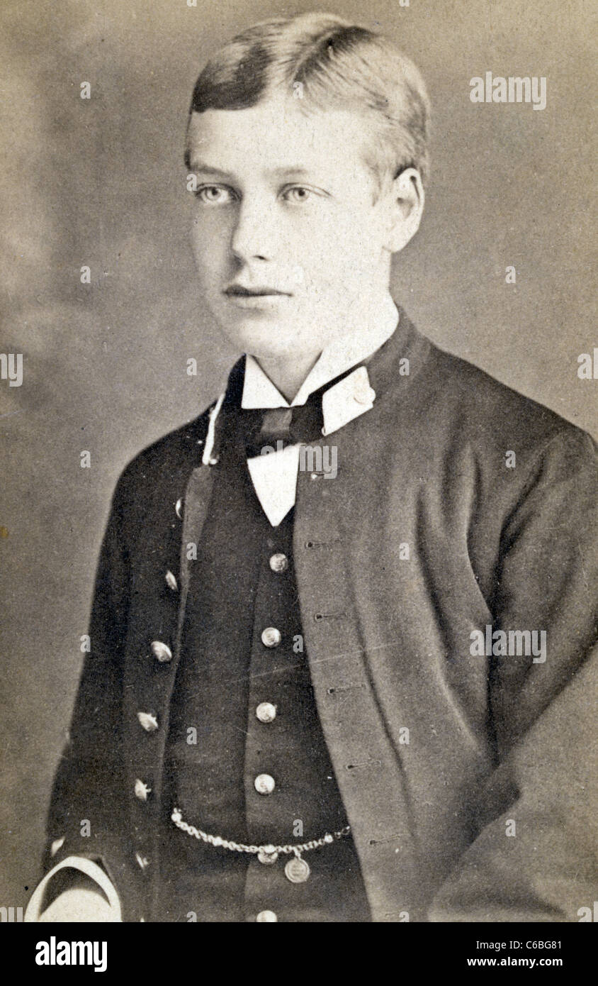 Prinz George von Wales, wurde später König George V Stockfoto