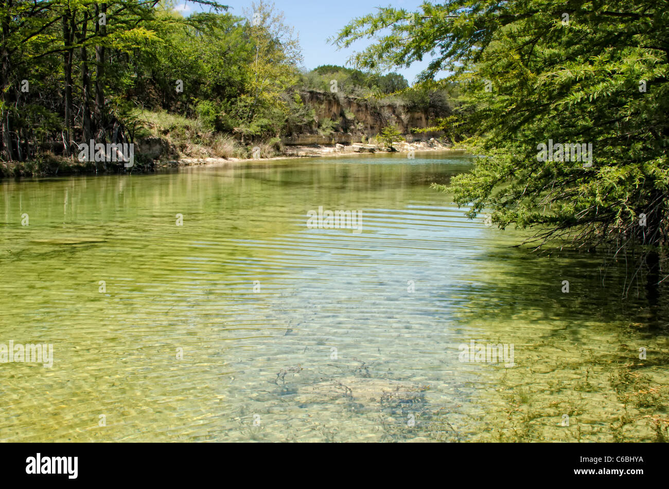 Frio River In Concan, Uvalde County, Texas Stockfoto