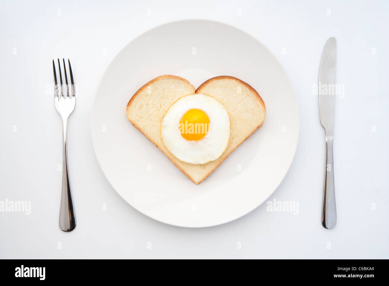 Liebe Frühstück Stockfoto