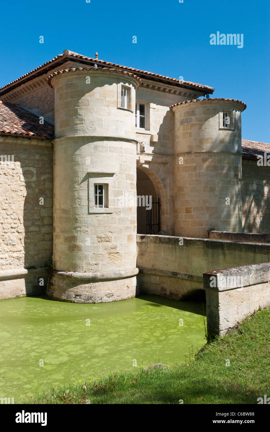 Schloss D'issan, Margaux in der Region Bordeaux, Frankreich Stockfoto