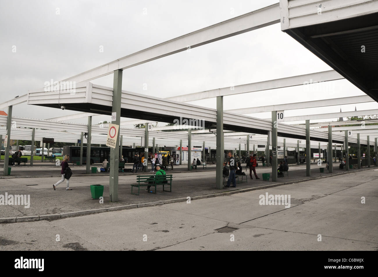 Busbahnhof in Wroclaw, Polen Stockfoto