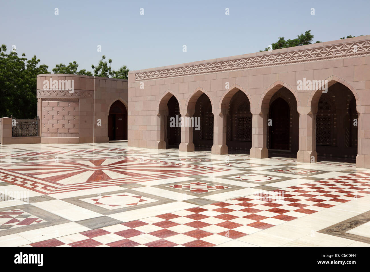 Sultan Qaboos Grand Mosque in Muscat, Oman Stockfoto