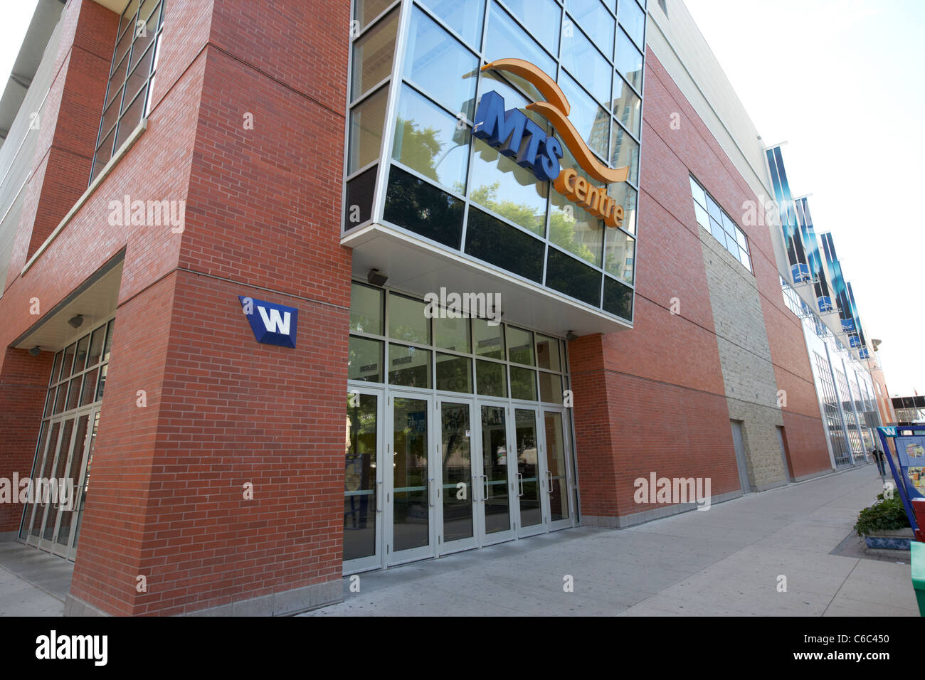 hinteren Eingang Ausgang Mts downtown Centre Winnipeg Manitoba Kanada Stockfoto