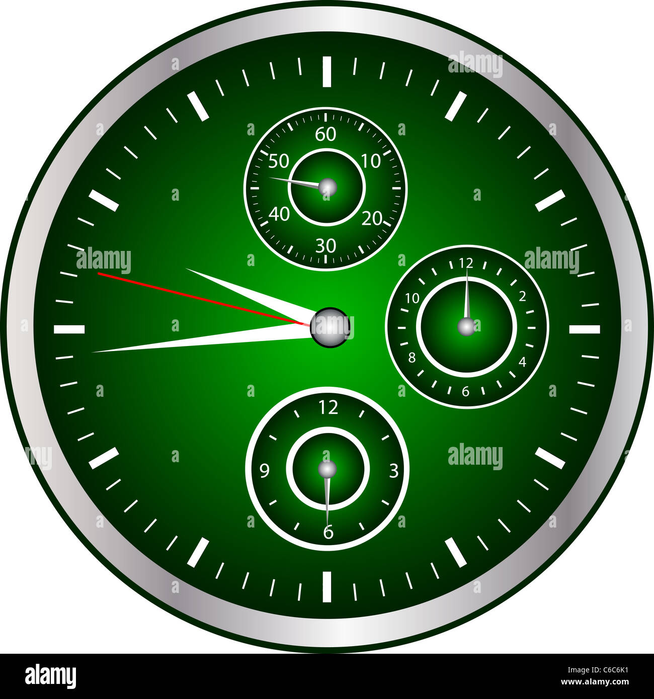 Uhr Uhr chronometer Stockfoto