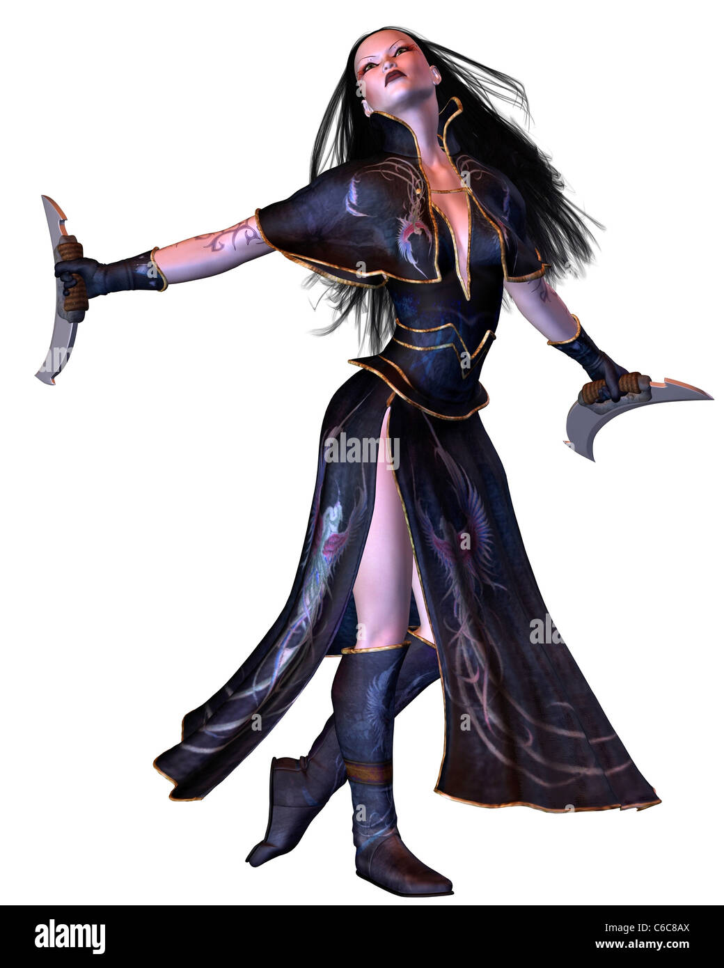 Gotische Bladedancer - 3 Stockfoto