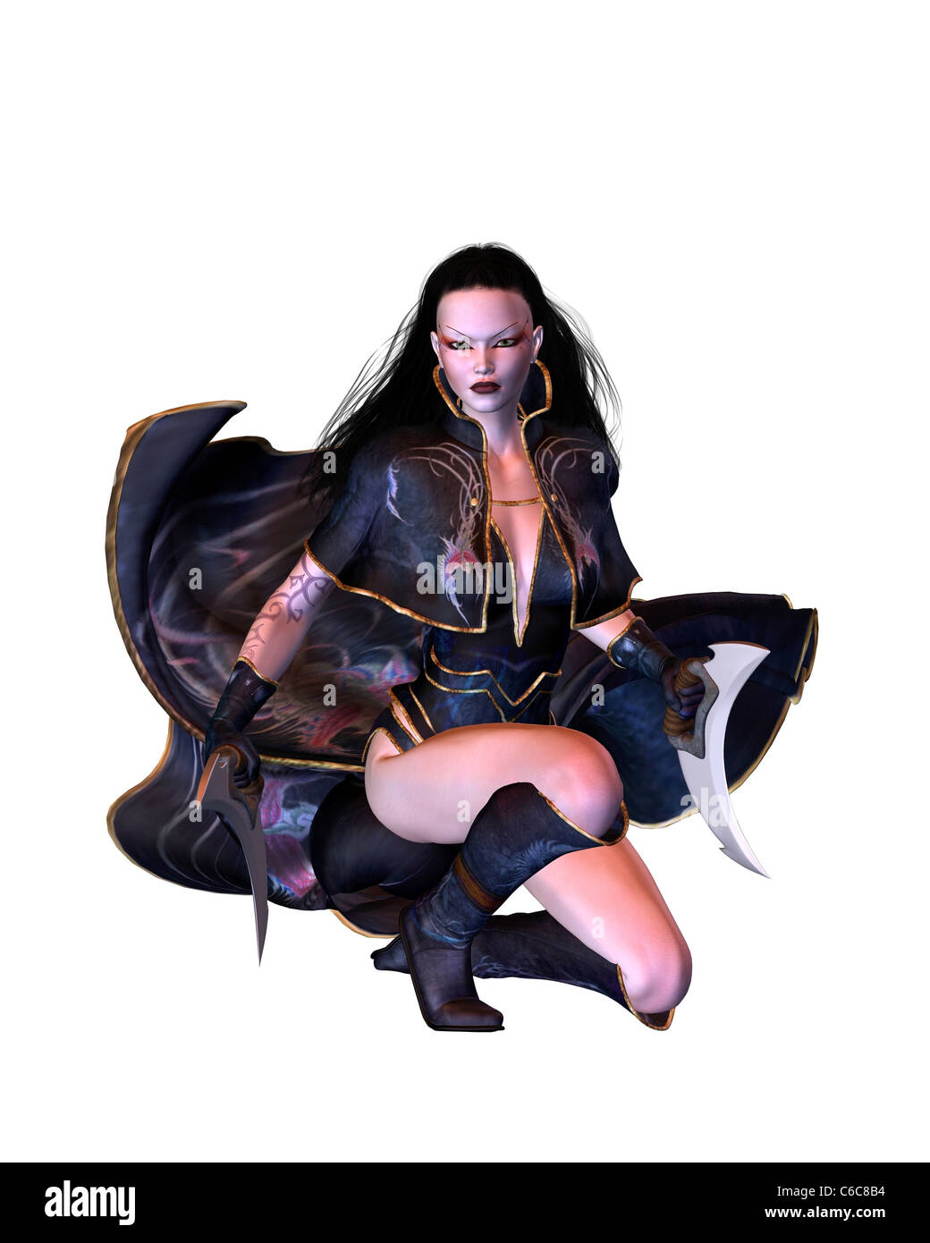 Gotische Bladedancer - 2 Stockfoto