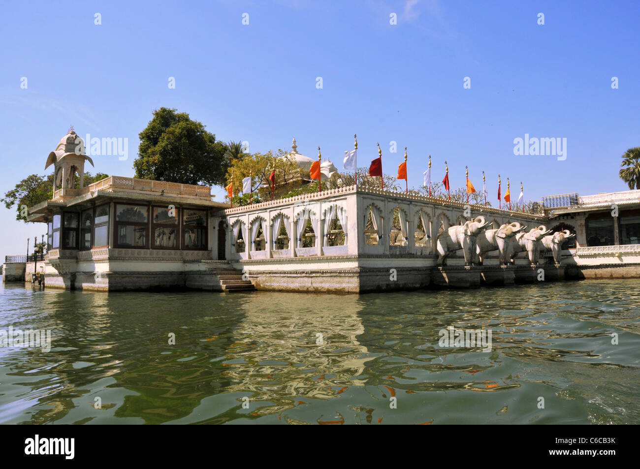 Lake Garden Palace Jag Mandir Insel Pichola-See Udaipur Rajasthan Indien Stockfoto