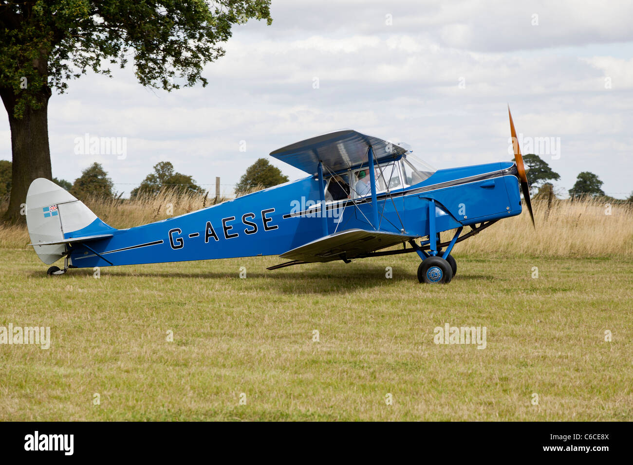 De Havilland DH-87 b Hornet Moth, Reg G-Zentrum Stockfoto