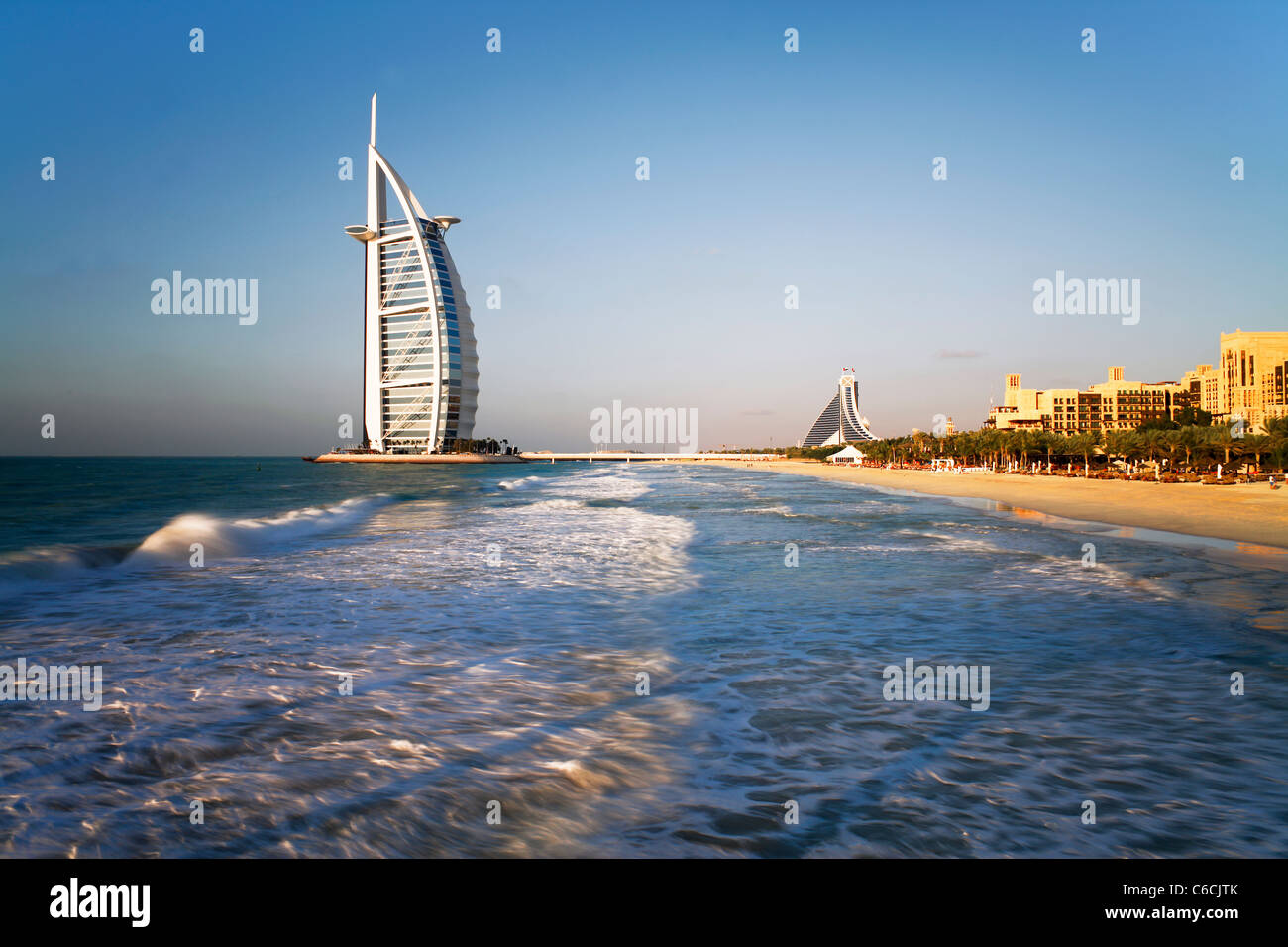 Hotel Burj Al Arab, Dubai, Vereinigte Arabische Emirate Stockfoto