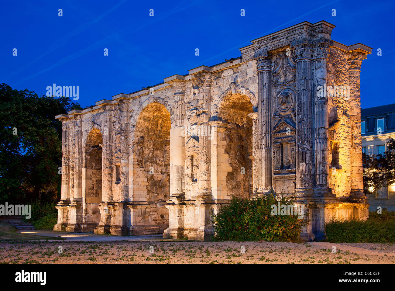 Europa, Frankreich, Reims, Arc de Triomphe (Triomphal Bogen) Stockfoto