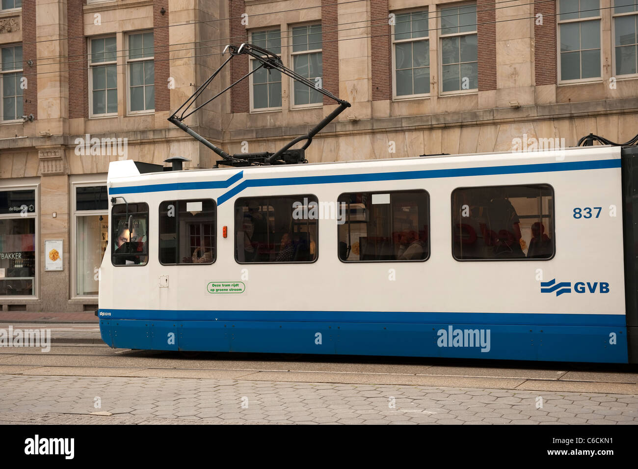 GVB Straßenbahn öffentliche Verkehrsmittel Amsterdam Niederlande Holland Europa Stockfoto