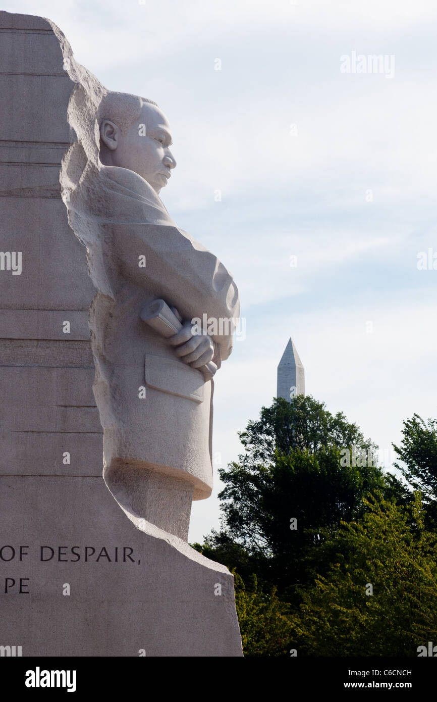 Washington, DC - 24 August: Soll das Denkmal für Dr. Martin Luther King in Washington DC am 28. August 2011 von Präsident Obama eingeweiht werden. Stockfoto