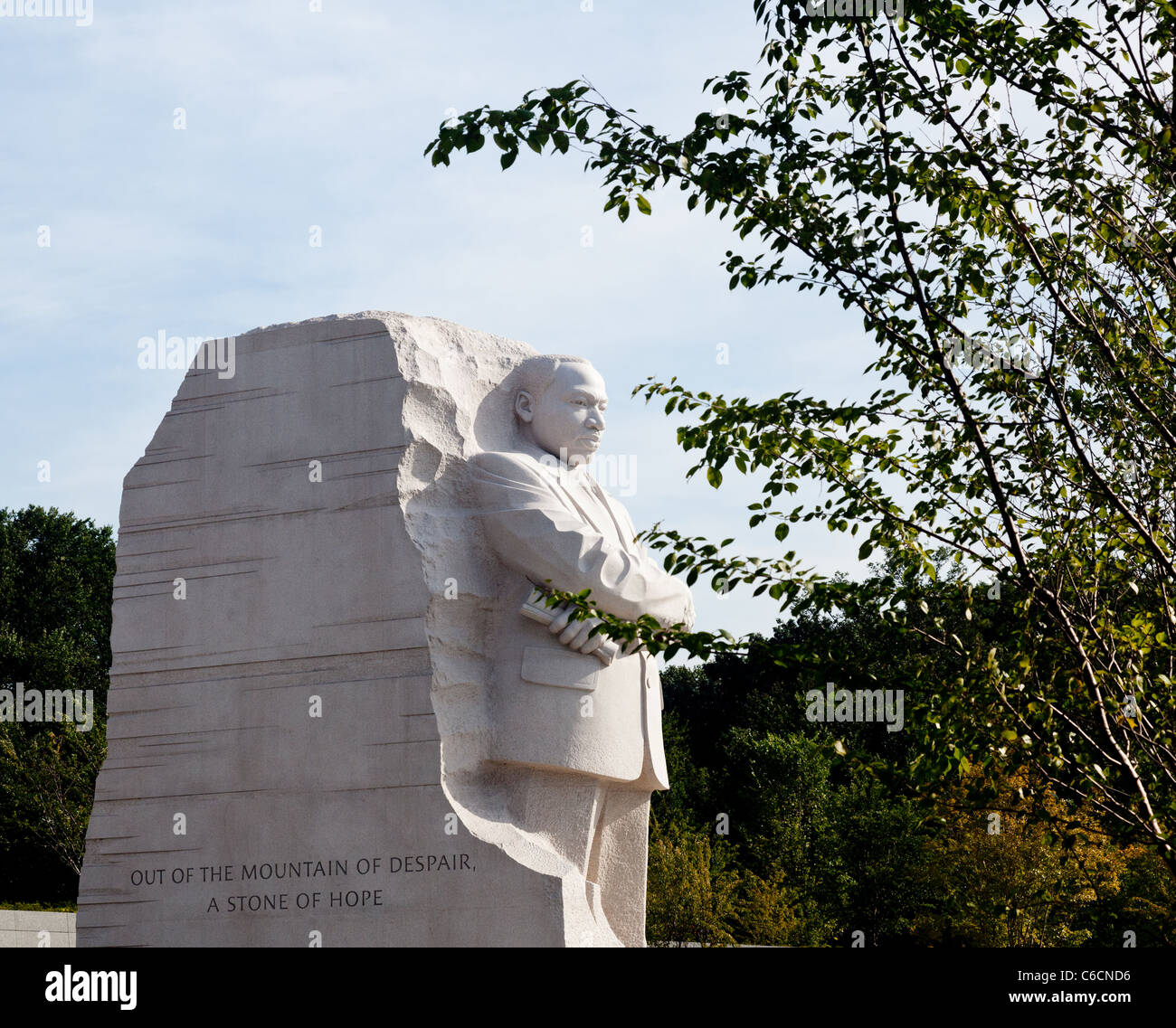Washington, DC - 24 August: Soll das Denkmal für Dr. Martin Luther King in Washington DC am 28. August 2011 von Präsident Obama eingeweiht werden. Stockfoto