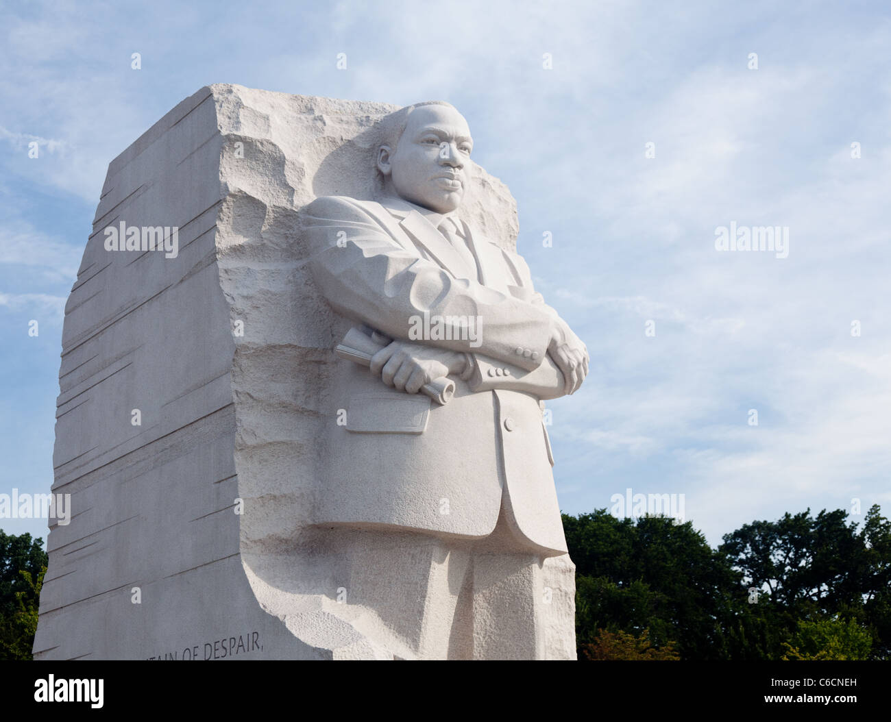 Washington, DC - 24 August: Soll das Denkmal für Dr. Martin Luther King in Washington DC am 28. August 2011 von Präsident Obama eingeweiht werden. Stockfoto
