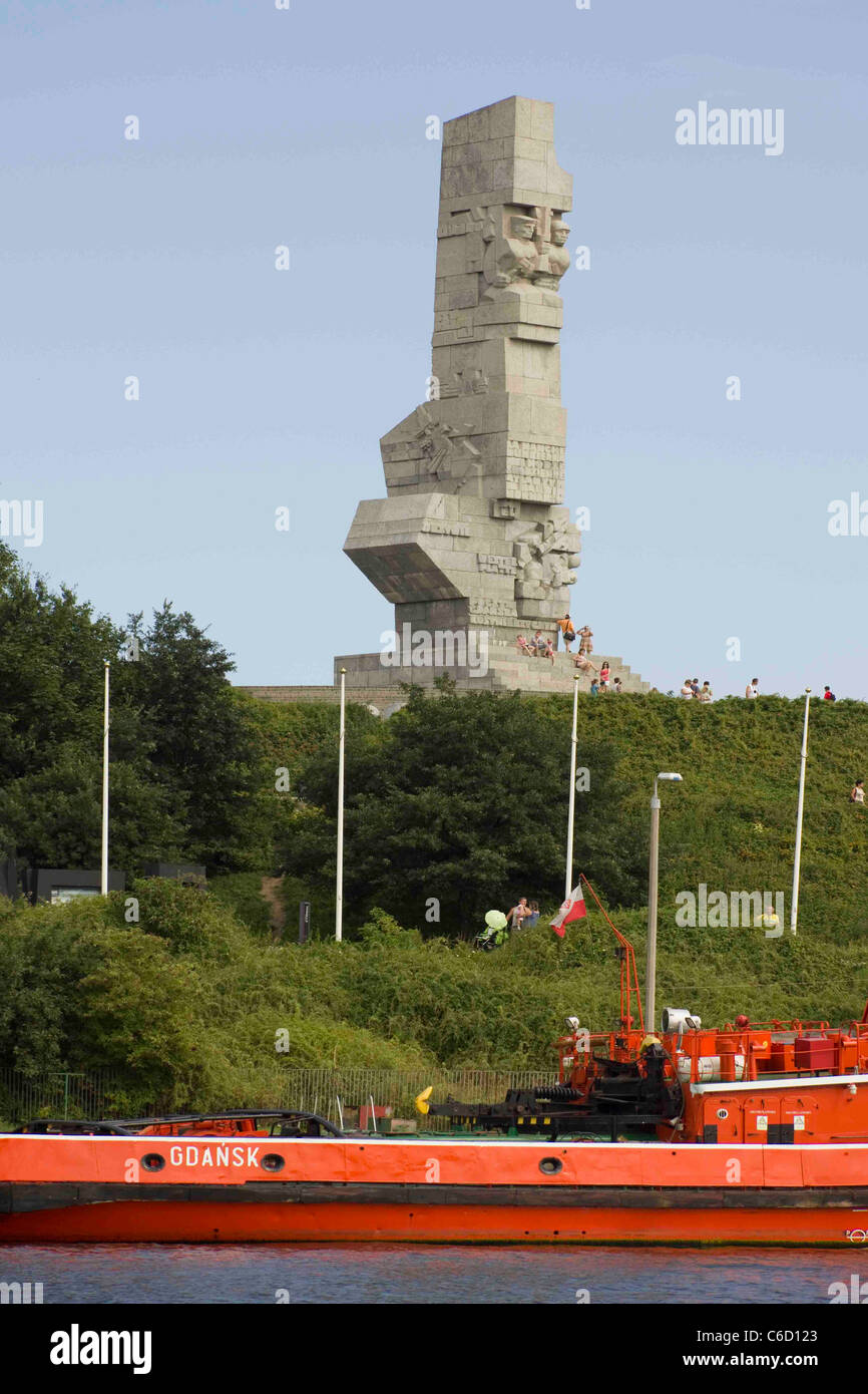 Polnische Kriegerdenkmal für die Verteidiger der Westerplatte, Danzig, Danzig Polen EU Stockfoto