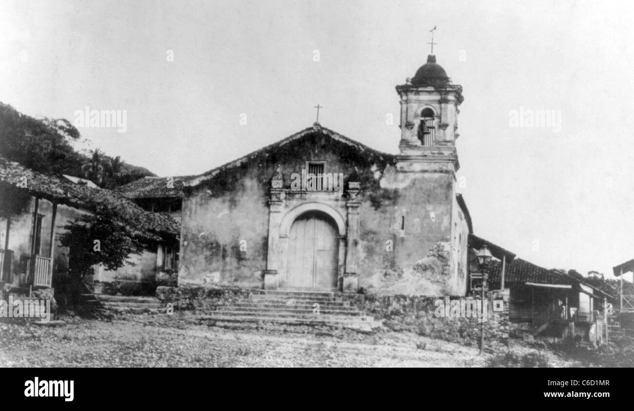 Kirche am Toboga Insel, über 450 Jahre alt, ca. 1908 Stockfoto