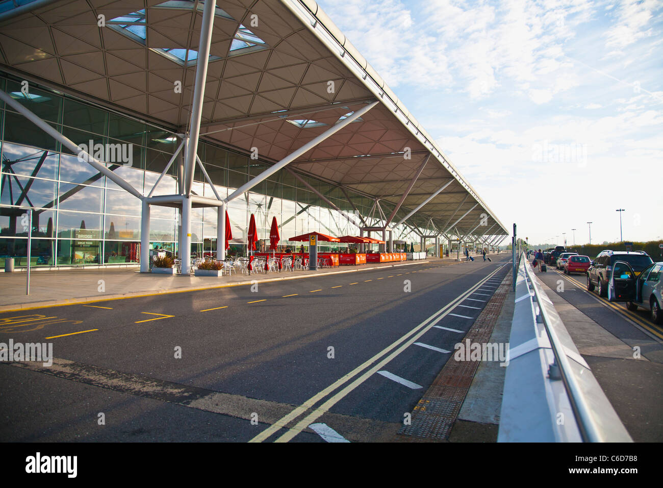 Stansted Flughafen Drop Zone Stockfoto