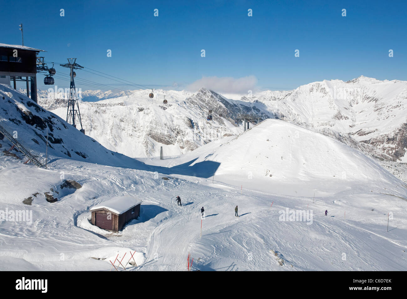 Schneelandschaft Bin Tuxer Fernerhaus 2660 Meter Hintertuxer
