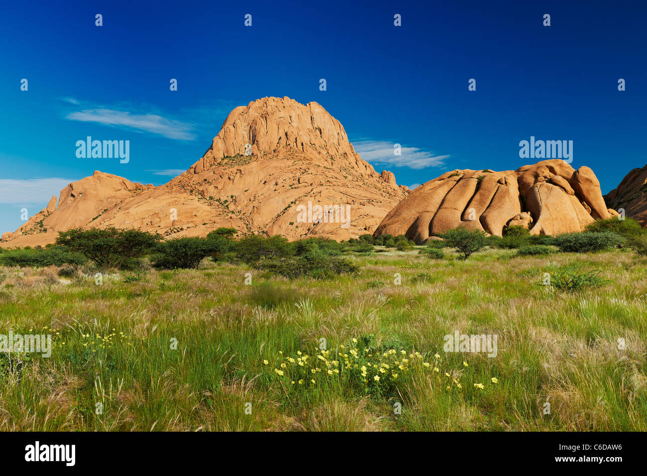 Spitzkoppe, Berglandschaft von Granitfelsen, Matterhorn von Namibia, Namibia, Afrika Stockfoto