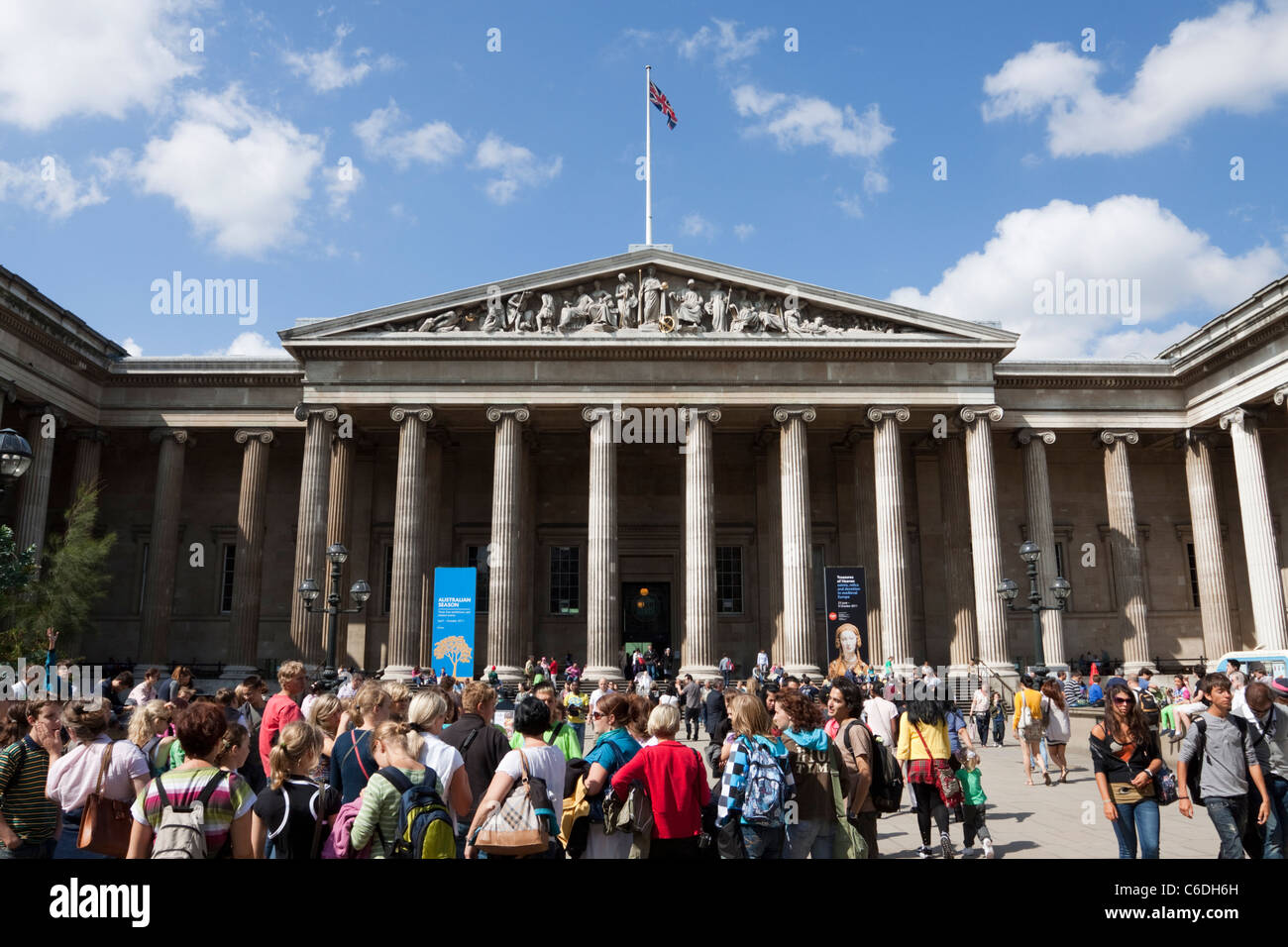 Das British Museum, Great Russell Street, London, England, UK Stockfoto