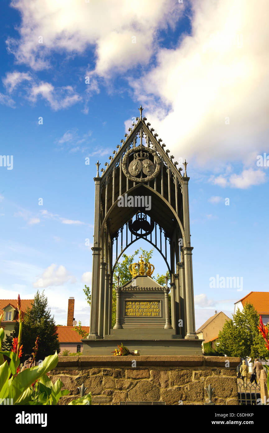 Denkmal für Königin Luise von Preußen in Gransee - Mark Brandenburg, Denkmal für Königin Luise von Preußen Stockfoto