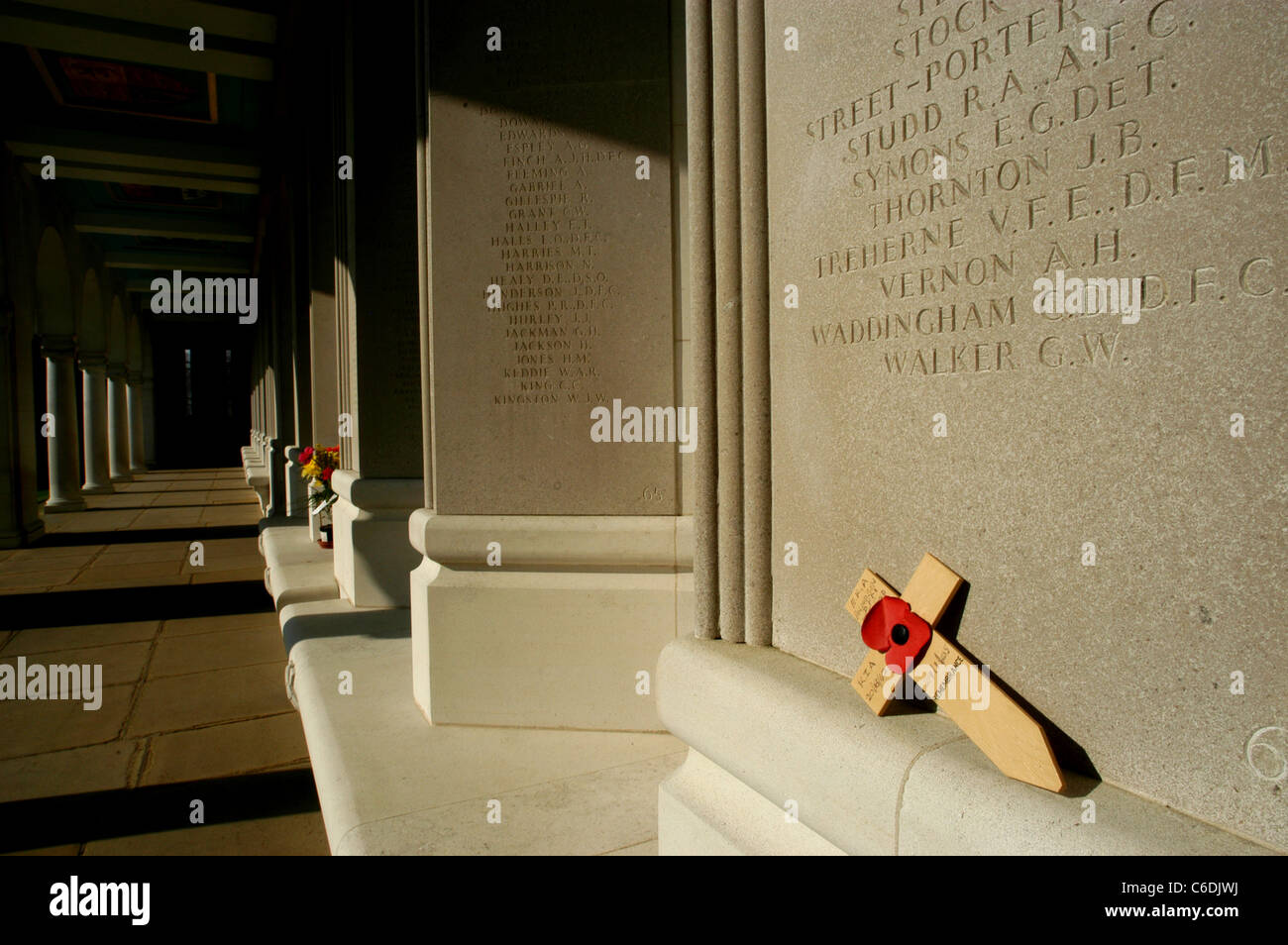 Runnymede Mahnmal, die Luftstreitkräfte in Runnymede, Surrey, England. verwaltet von der Commonwealth War Graves Commission. Stockfoto