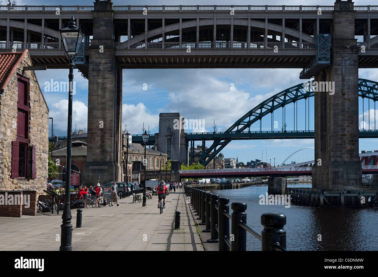Newcastle Quayside Stockfoto