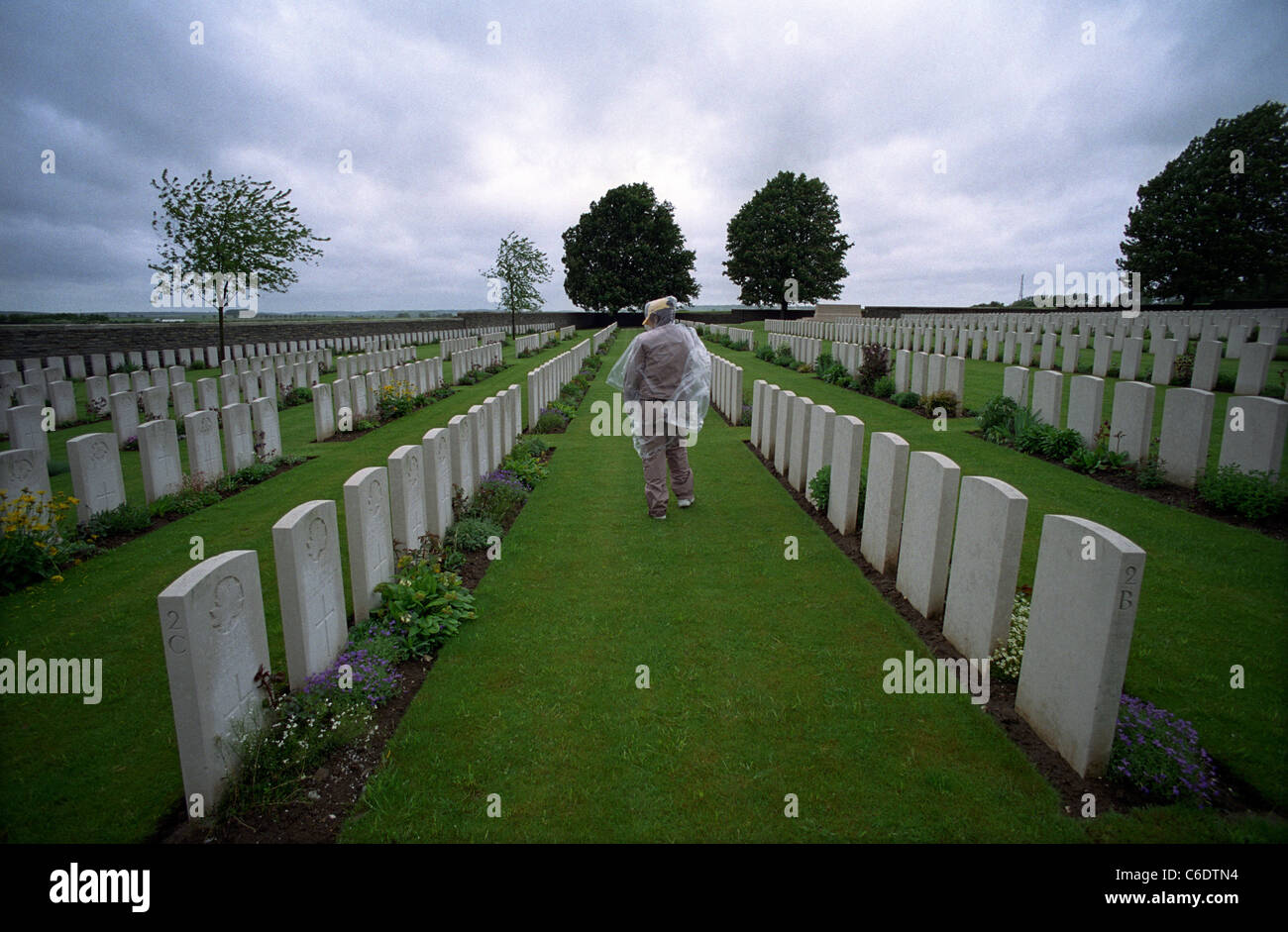 KANADISCHE Nummer 2, Gräber VIMY RIDGE,Cemetery,France.Maintained durch den COMMONWEALTH-Krieg Kommission. Stockfoto