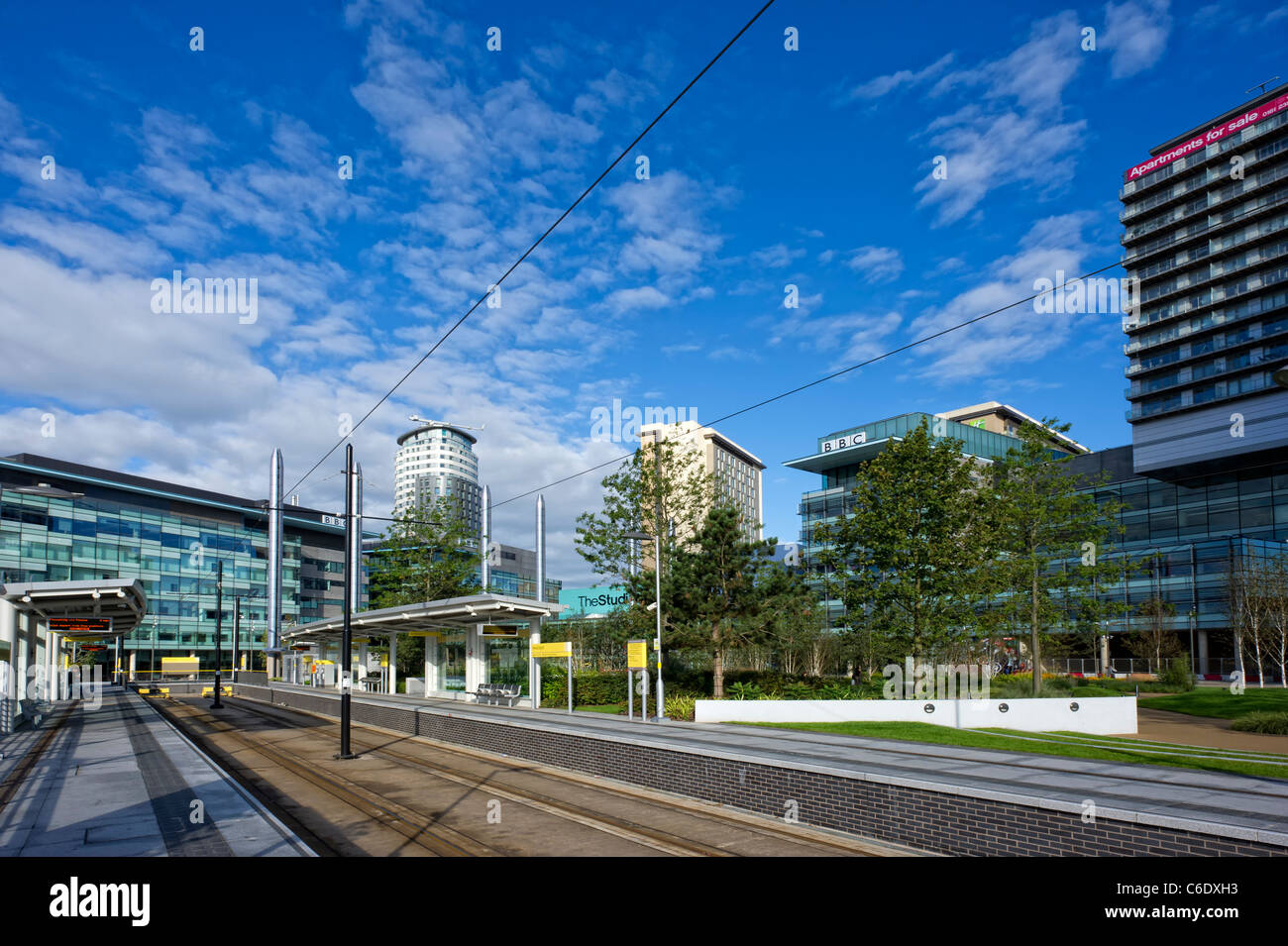 Media City UK in Salford Quays in der Nähe von Manchester, England ist die nördliche Heimat der BBC Stockfoto