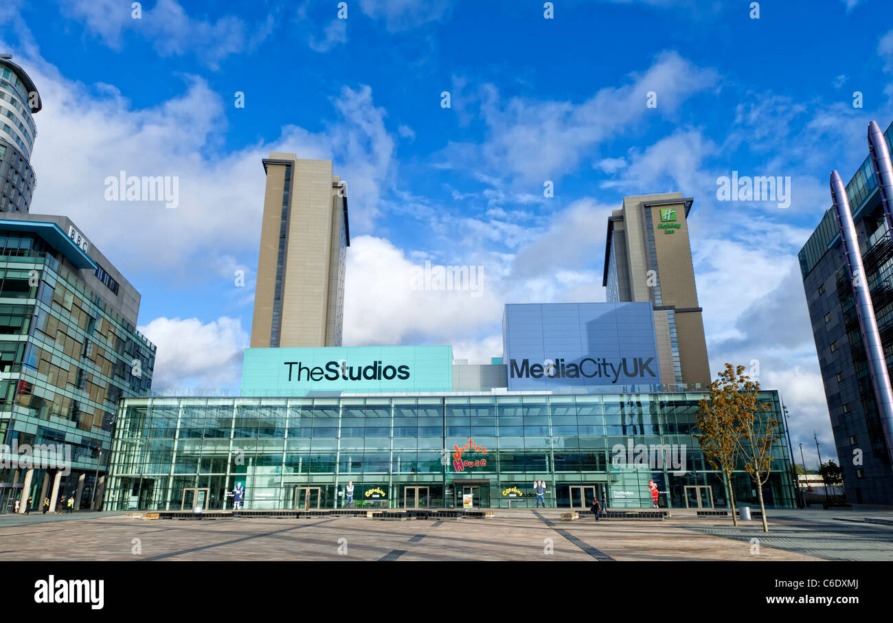 Media City UK in Salford Quays in der Nähe von Manchester, England ist die nördliche Heimat der BBC Stockfoto