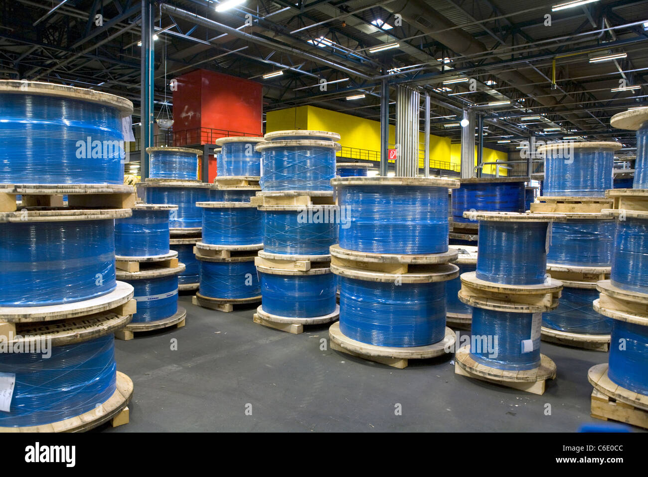 Pfeifer Drako Drahtseil Factory, Mülheim an der Ruhr, Deutschland Stockfoto