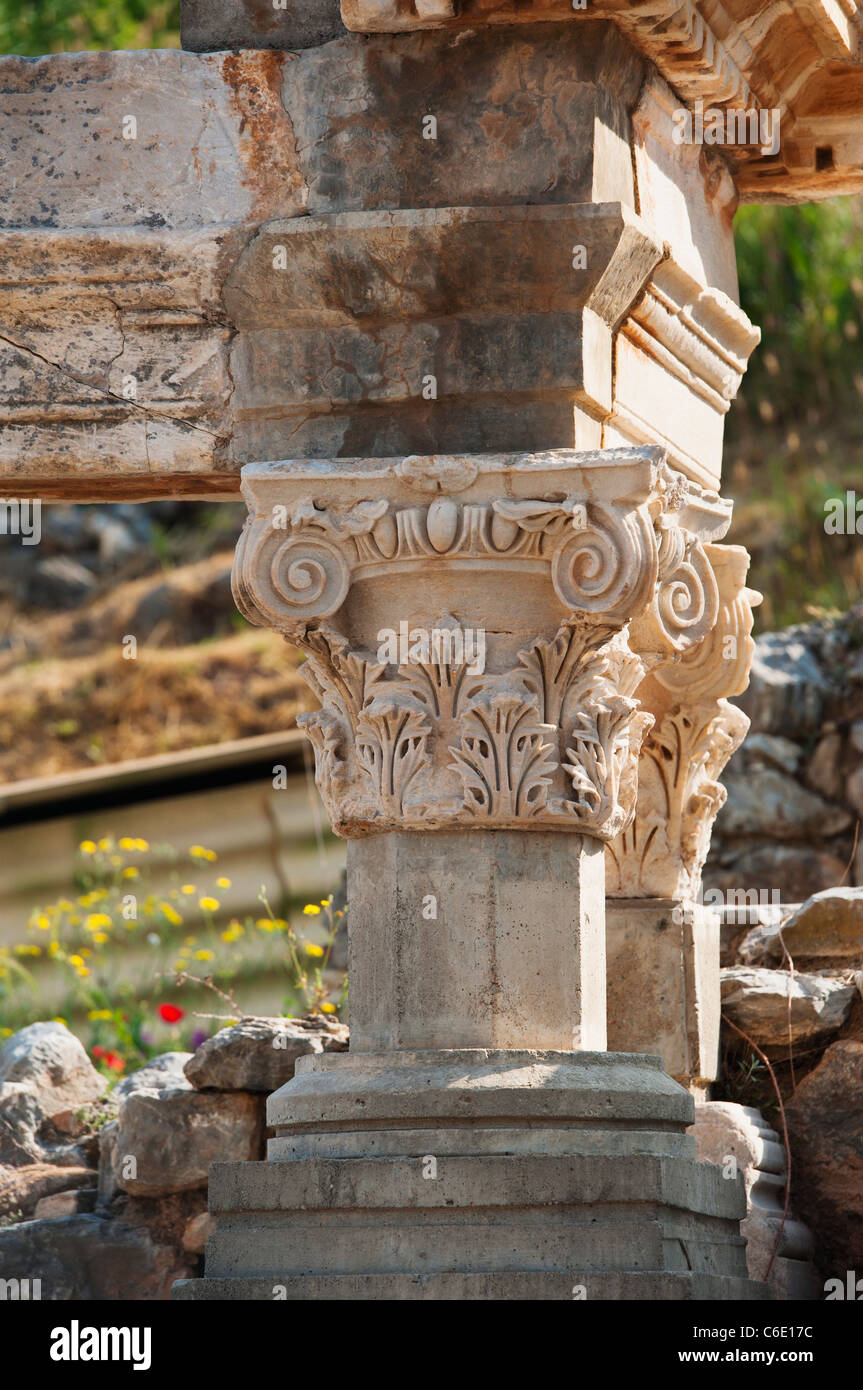 Römische Ruinen von Ephesus, Türkei Stockfoto