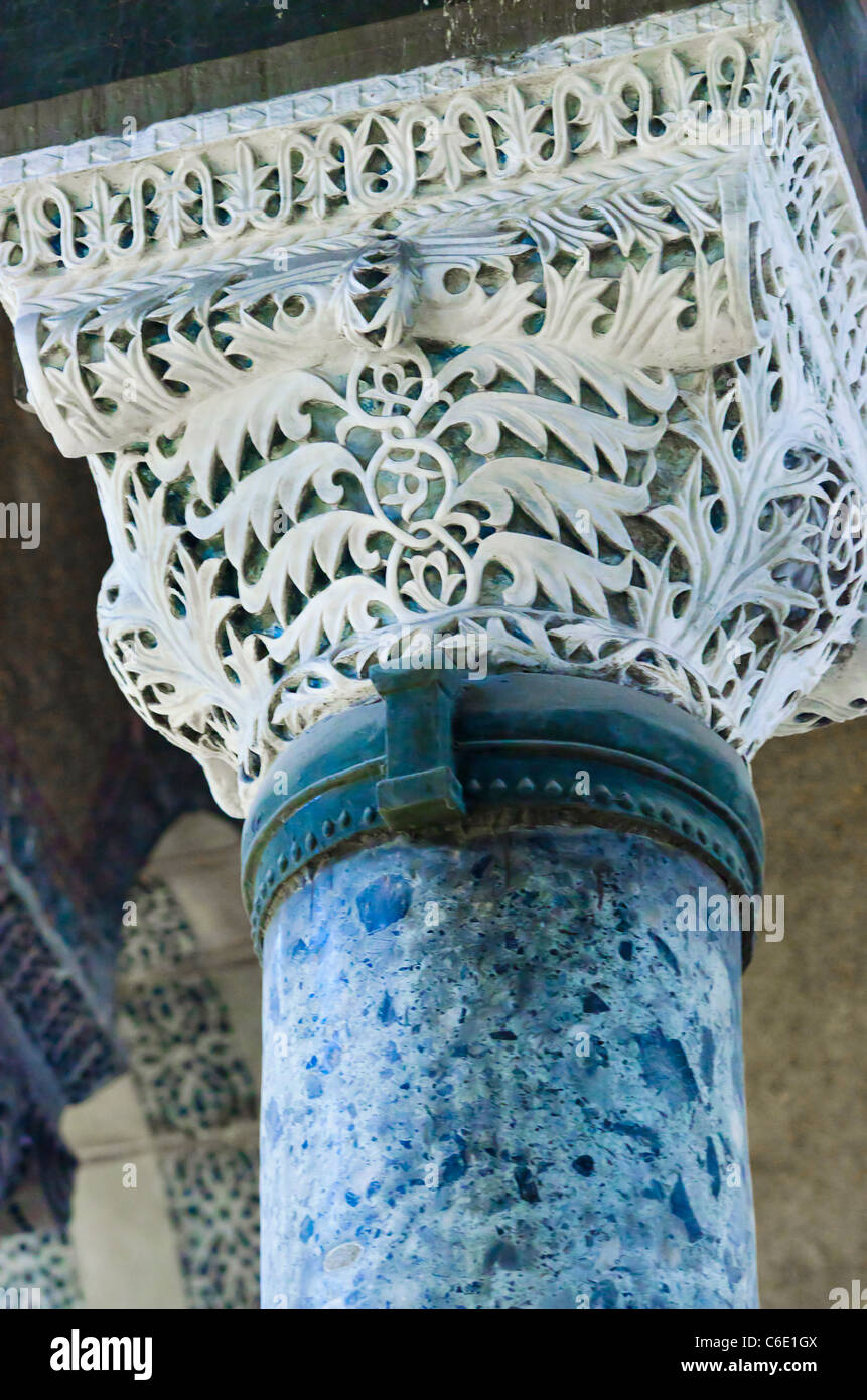 Türkei, Istanbul, Hagia Sophia Mosque Spalte Stockfoto