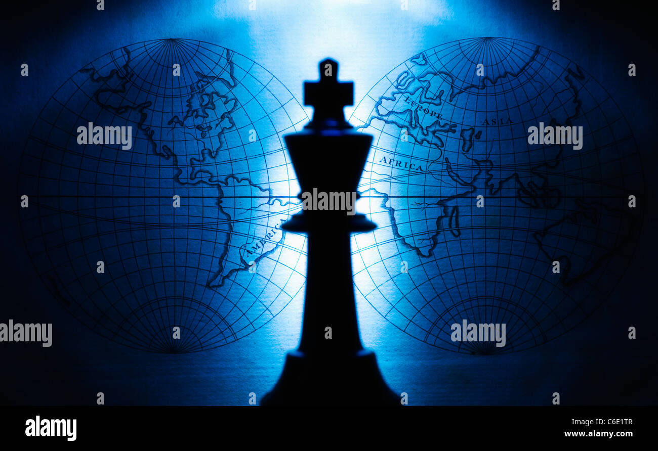 König Schachfigur Stockfoto