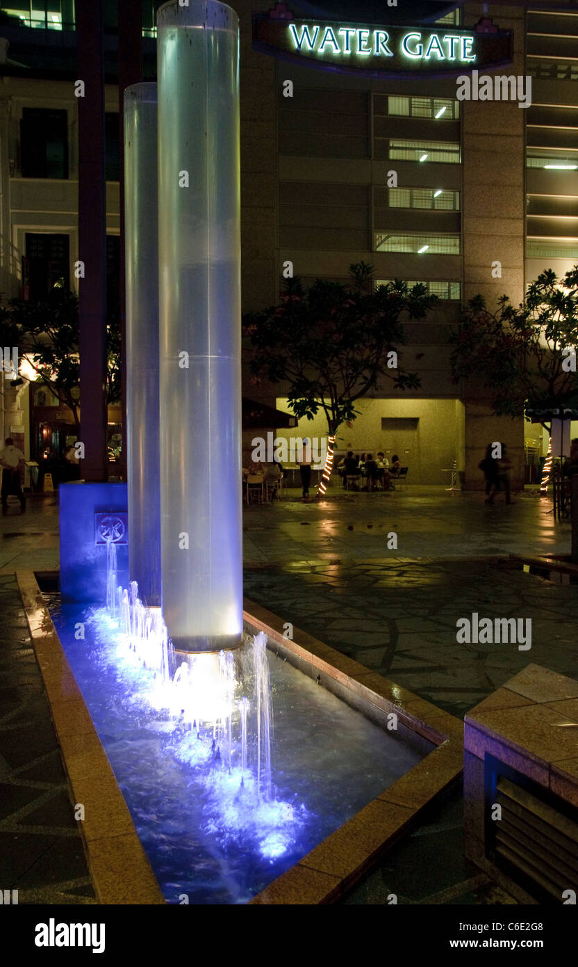 Nacht Leben, Geschäftsviertel, Singapur, Südostasien, Asien Stockfoto