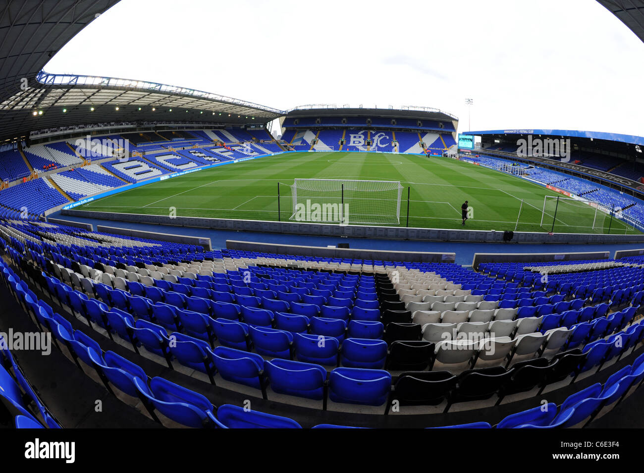 St Andrew Stadion, Heimat des Birmingham City Football Club Stockfoto