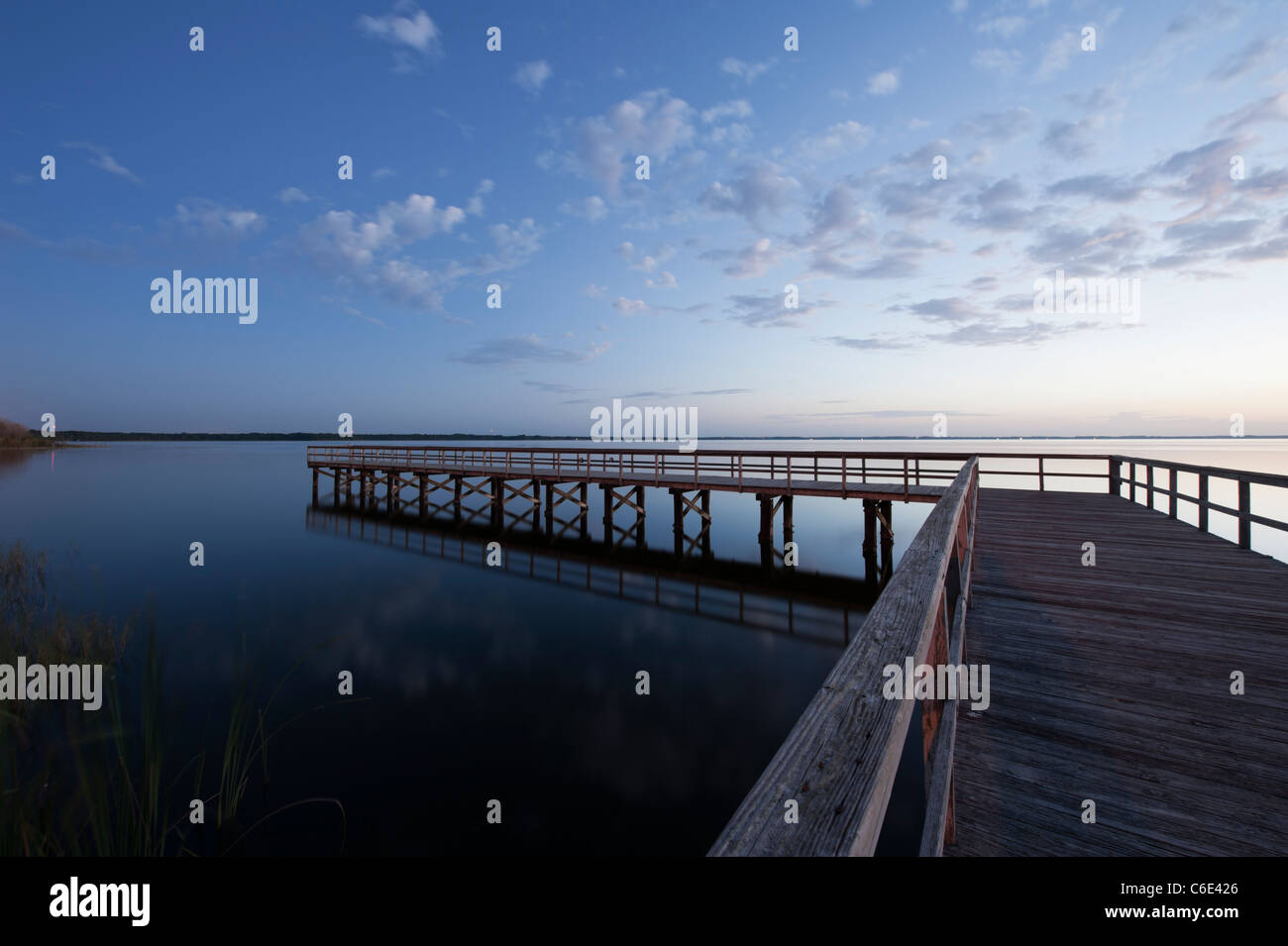 Götterdämmerung am Lake Eustis in Lake County Florida Stockfoto