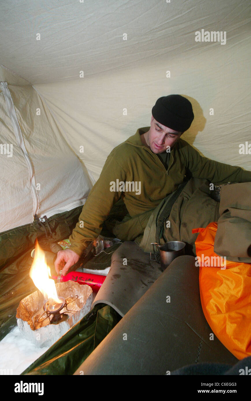 Britischen Royal Marines Training in Narvik, Norwegen. Foto: Jeff Gilbert Stockfoto