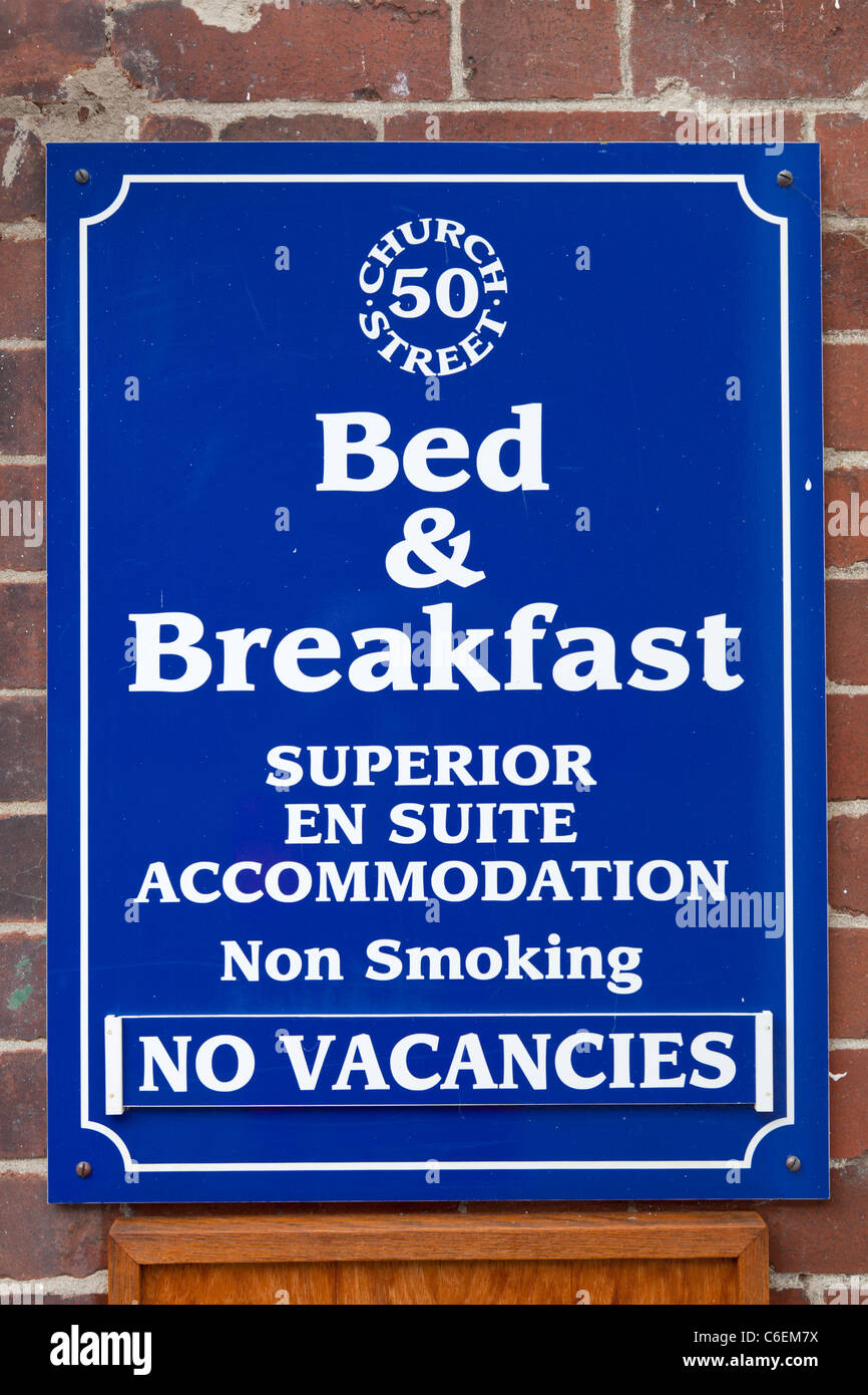 Bed breakfast zeichen Fotos und Bildmaterial in hoher Auflösung Alamy