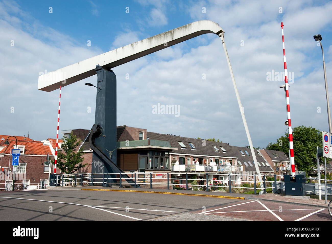 Freischwinger Swing Kanalbrücke Delft Holland Niederlande Europa Stockfoto