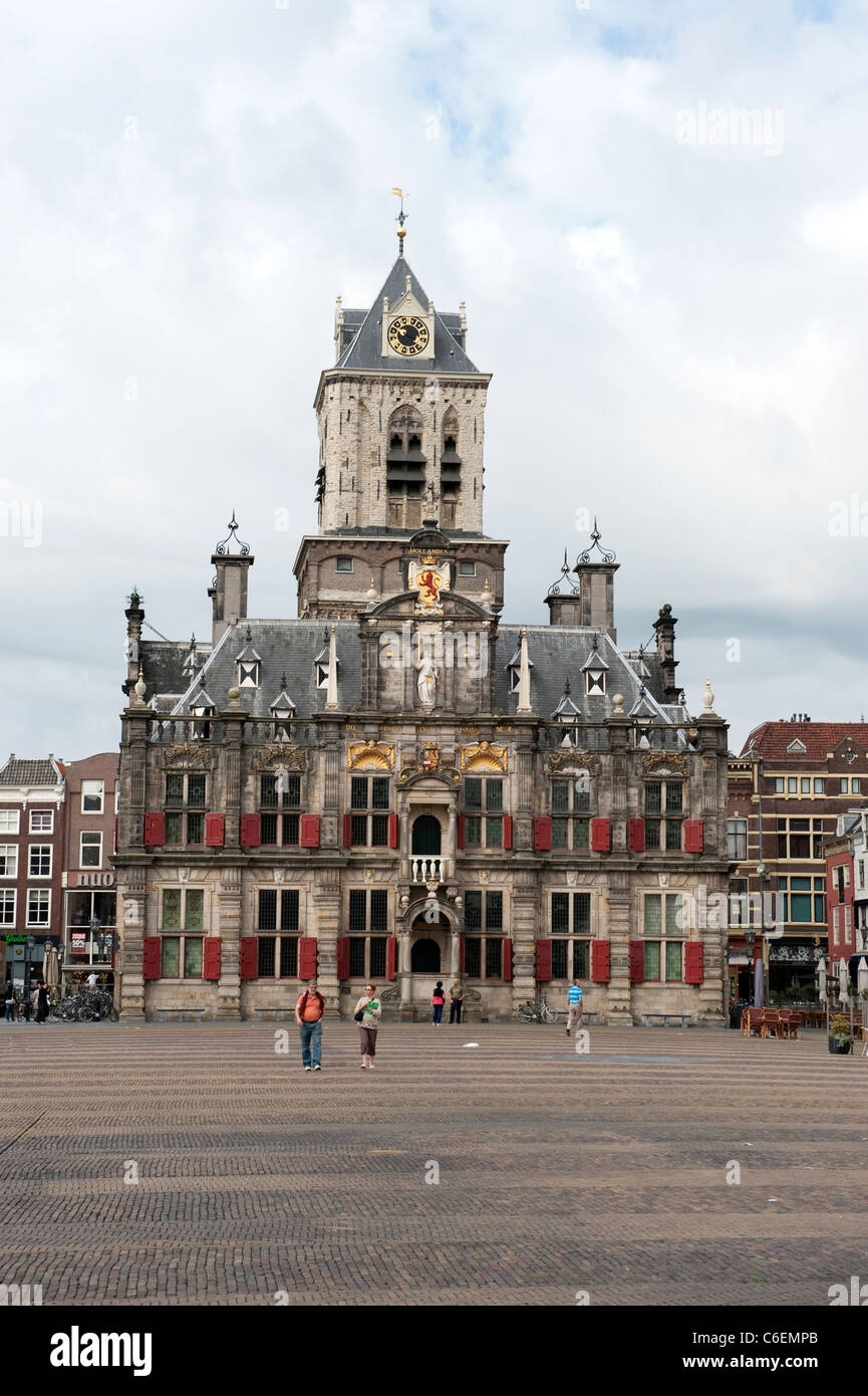 Rathaus Delft Holland Niederlande Europa Stockfoto