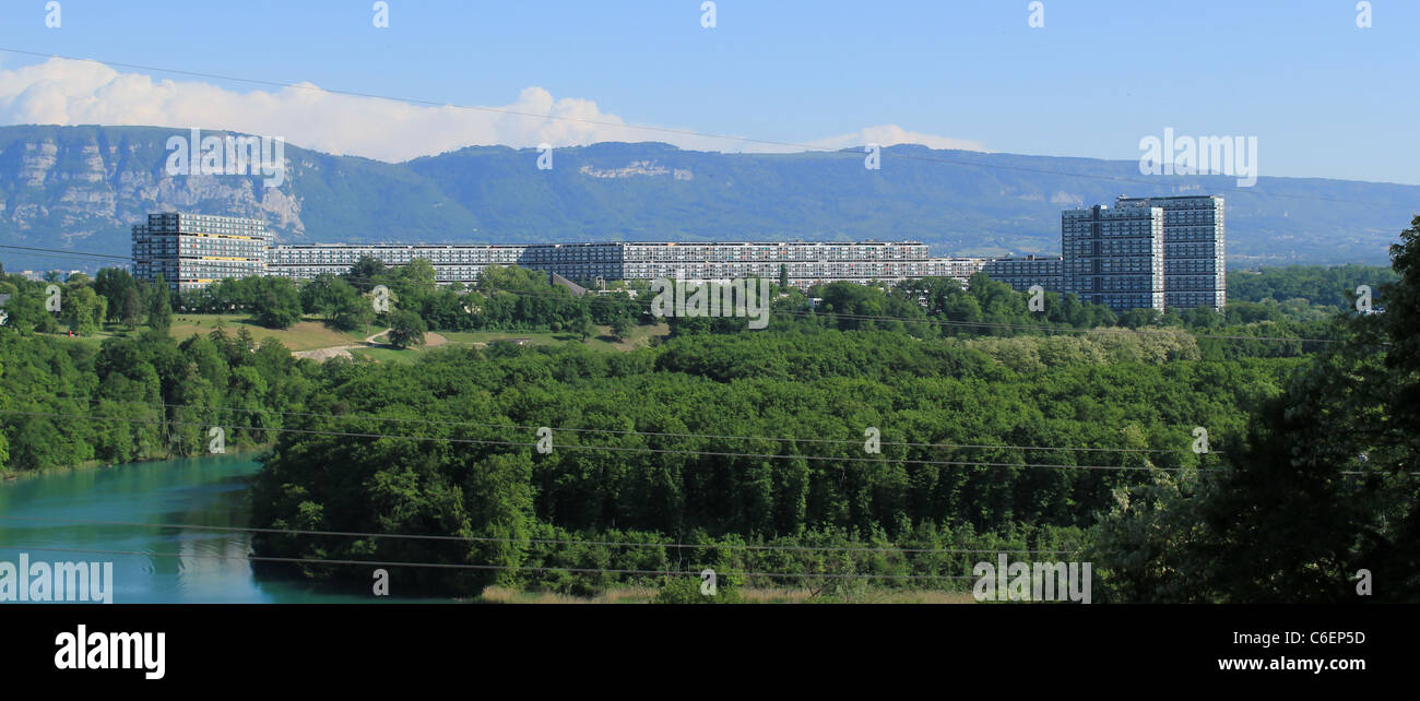 Lignon Hochhäuser, Genf, Schweiz Stockfoto